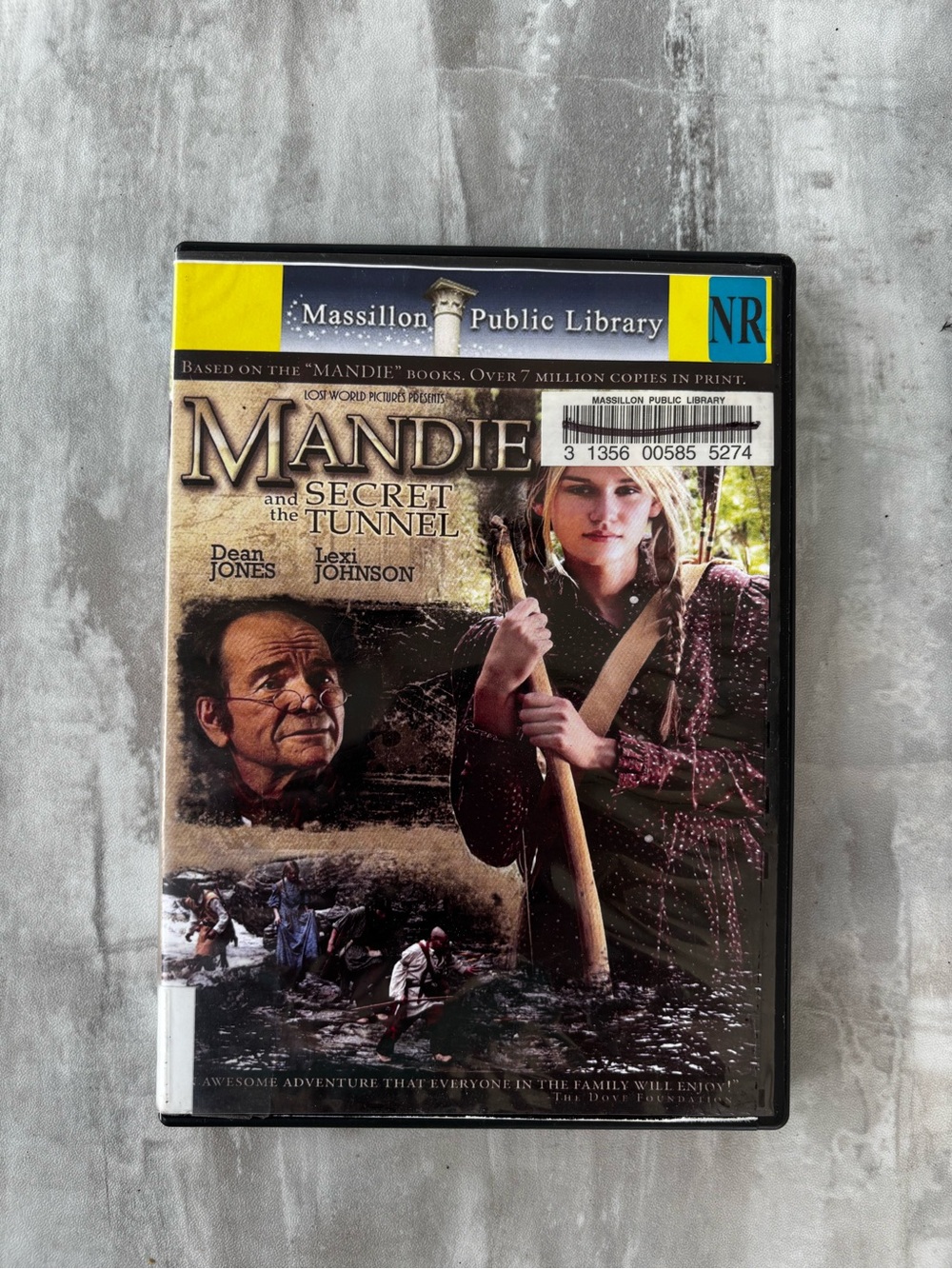“Mandie and the Secret Tunnel” DVD Film Movie Fiction Lois Gladys Leppard Family